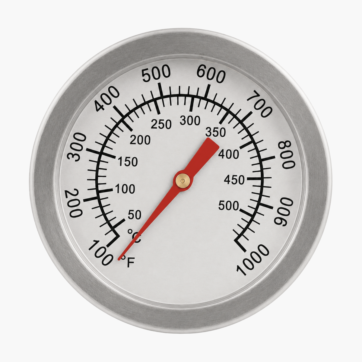 Termometru inox pentru cuptoare pe lemne 500°C