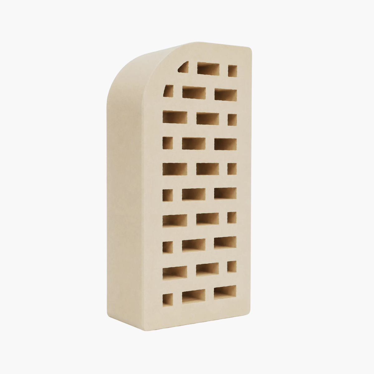 Cărămidă Cristal, colț rotunjit pentru fațade, garduri și grătare – 250 × 120 × 65 mm