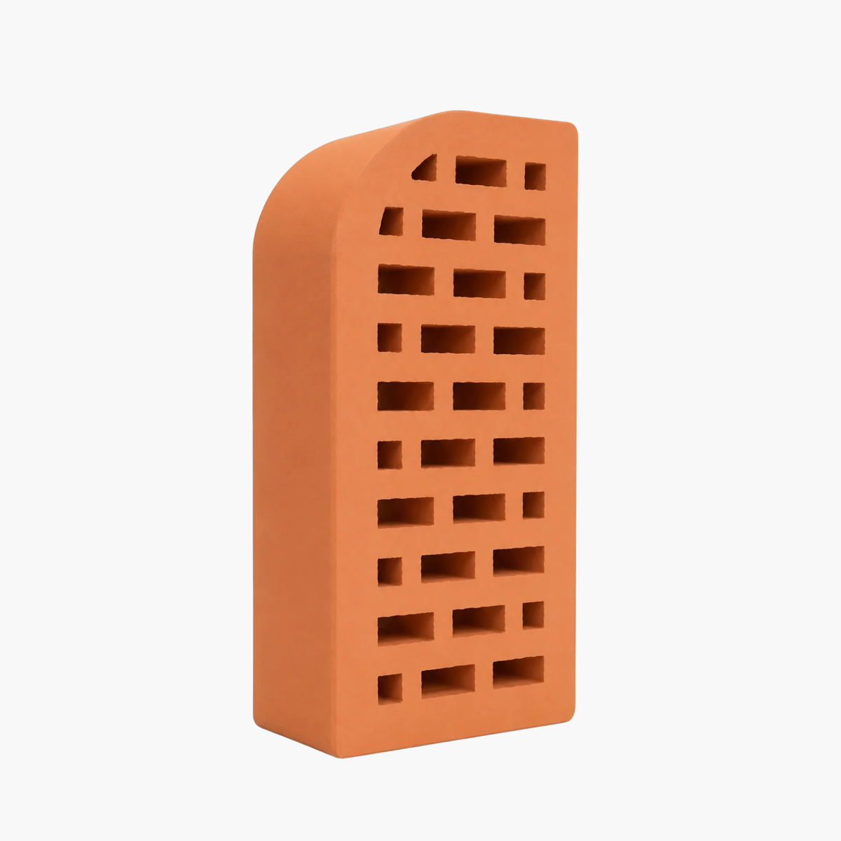 Cărămidă Klinker Piersică, colț rotunjit pentru fațade, garduri și grătare – 250 × 120 × 65 mm