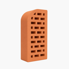 Cărămidă Klinker Piersică, colț rotunjit pentru fațade, garduri și grătare – 250 × 120 × 65 mm
