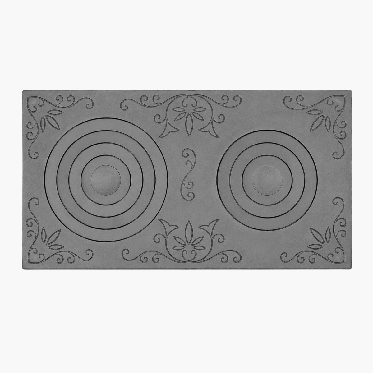 Plită din fontă desen flori 700 mm x 400 mm