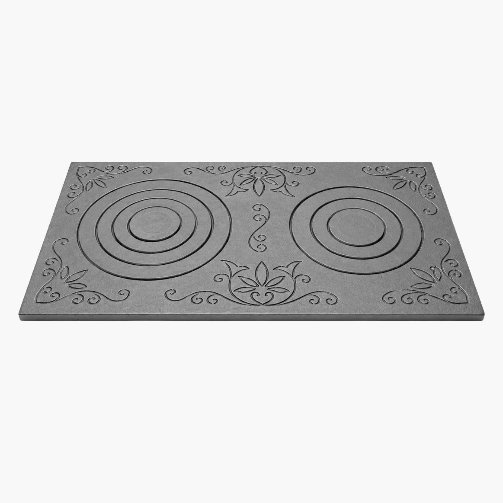 Plită din fontă desen flori 700 mm x 400 mm