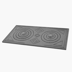 Plită din fontă model cu desen romb 700 mm x 400 mm