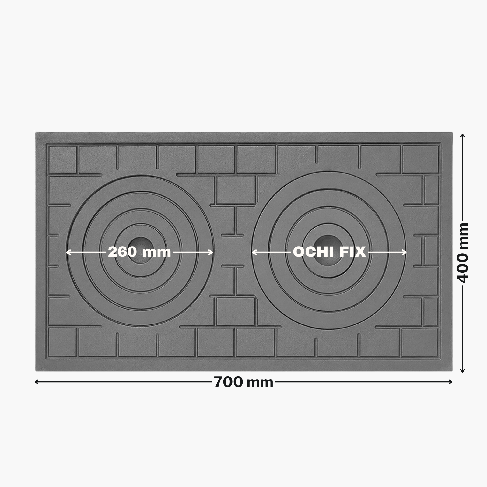 PLITA DIN FONTA 700 mm L x 400 mm l, GROSIME 15 mm