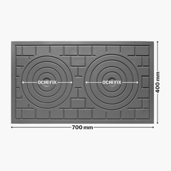 PLITA DIN FONTA CU DOUA OCHIURI FALSE 700 mm L x 400 mm l