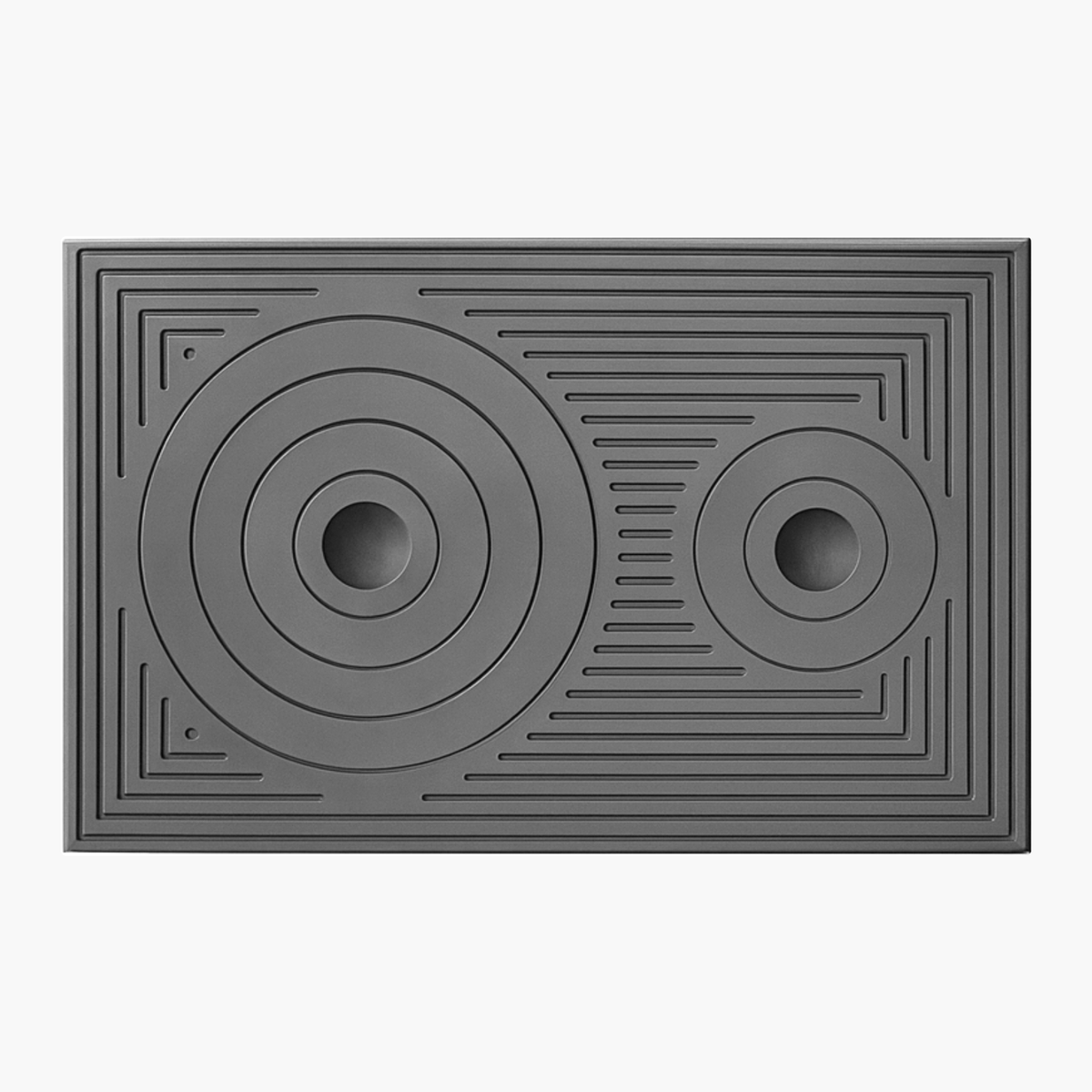 Plita din fonta 870 L x 570 mm l cu doua ochiuri