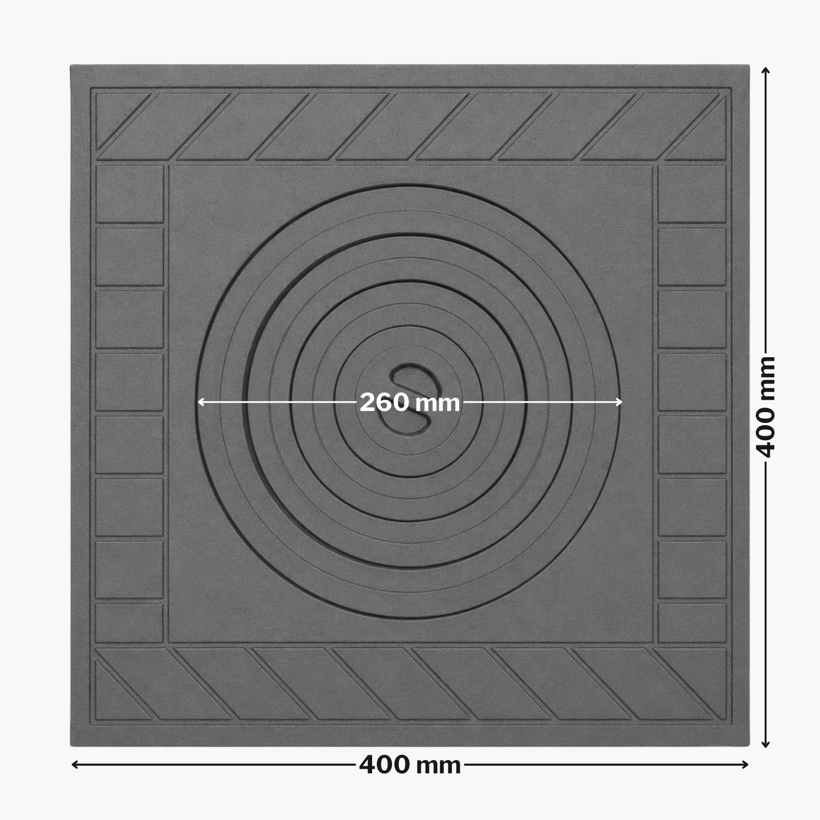 PLITA DIN FONTA CU UN OCHI 400 mm L x 400 mm l