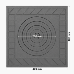PLITA DIN FONTA CU UN OCHI 400 mm L x 400 mm l