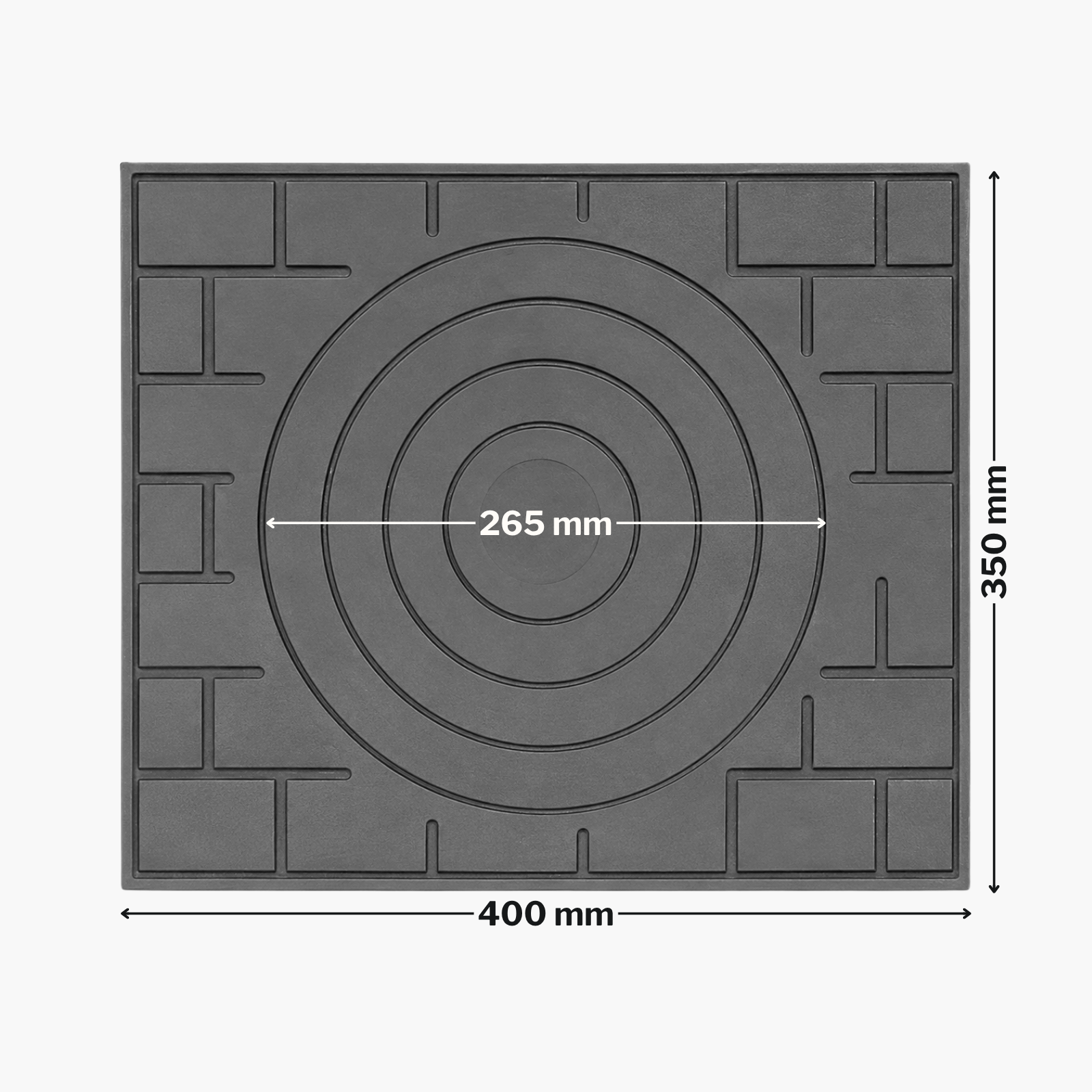 PLITA DIN FONTA 400 mm L x 350 mm l