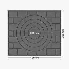 PLITA DIN FONTA 400 mm L x 350 mm l