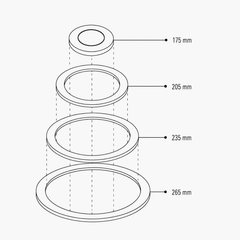 PLITA DIN FONTA 400 mm L x 350 mm l