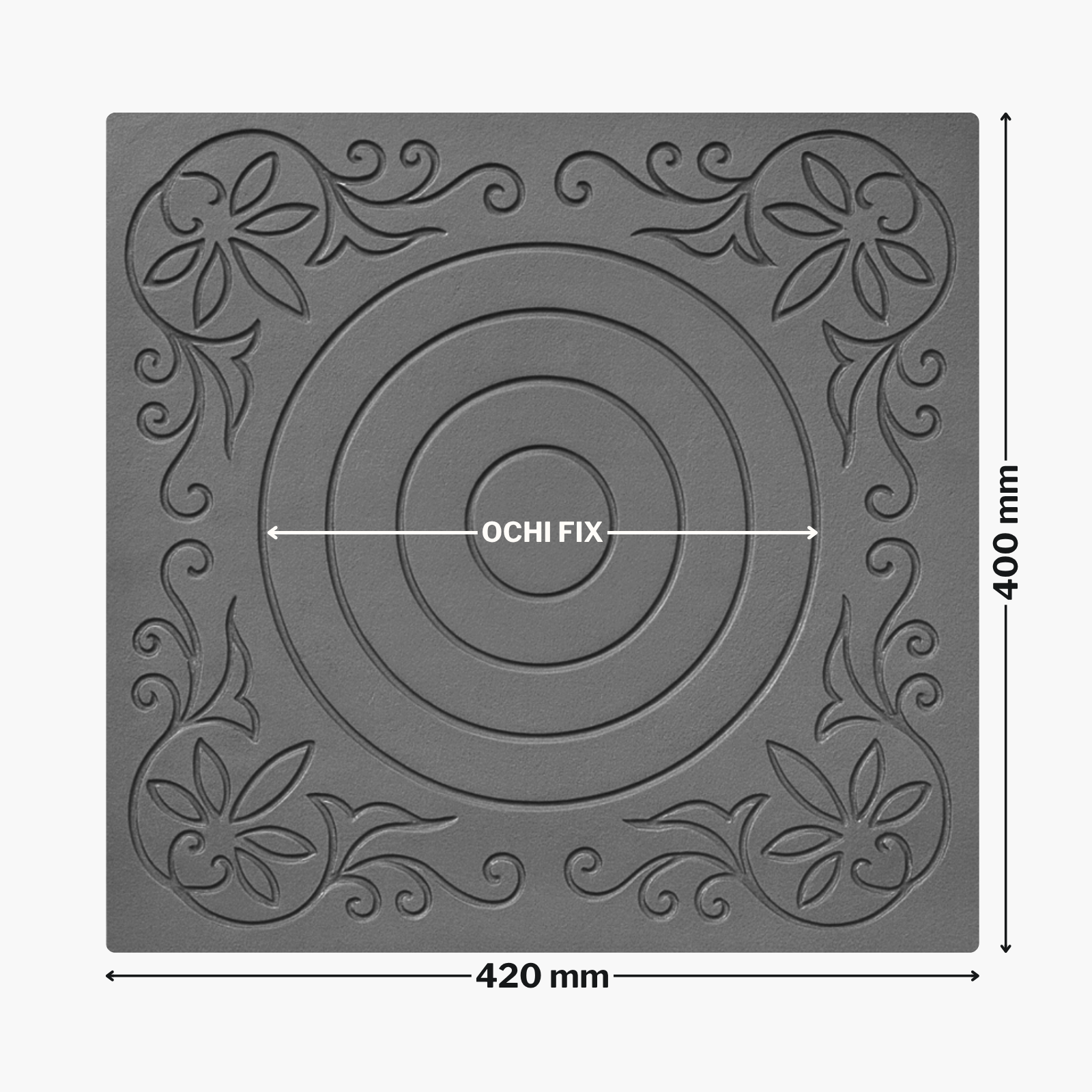 Plită din fontă cu ochi fals 420 mm x 400 mm