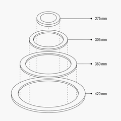Plită din fontă 600 mm x 600 mm