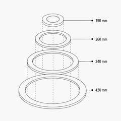 PLITA DIN FONTA CU UN OCHI 550 mm L x 550 mm l