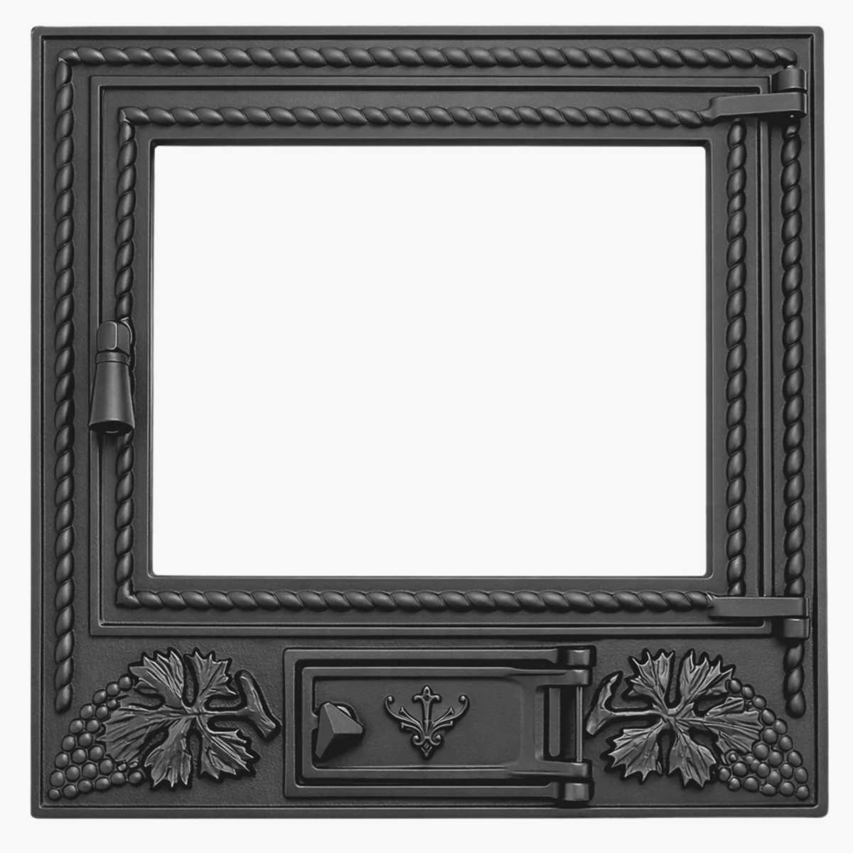 UȘĂ ȘEMINEU DIN FONTĂ CU STICLĂ 640 x 655 mm