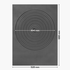PLITA DIN FONTA CU UN OCHI 680 mm L x 520 mm l