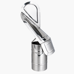 Capac terminal tip cocoș din inox pentru coș de fum