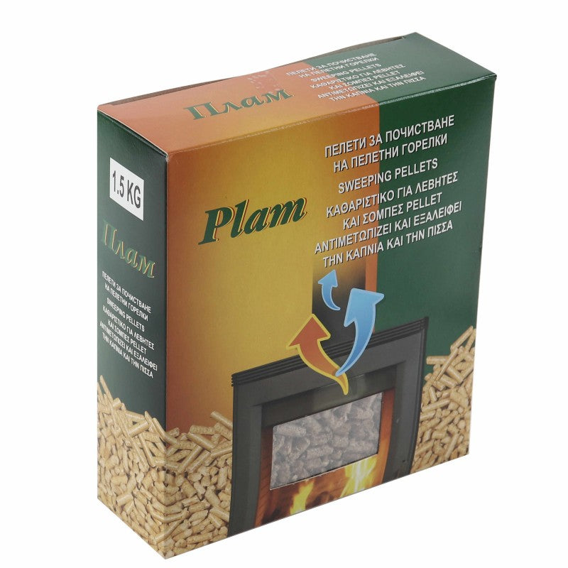 Curățitor sobe pe peleți 1,5 kg – curățare chimică gudron & funingine pentru horn