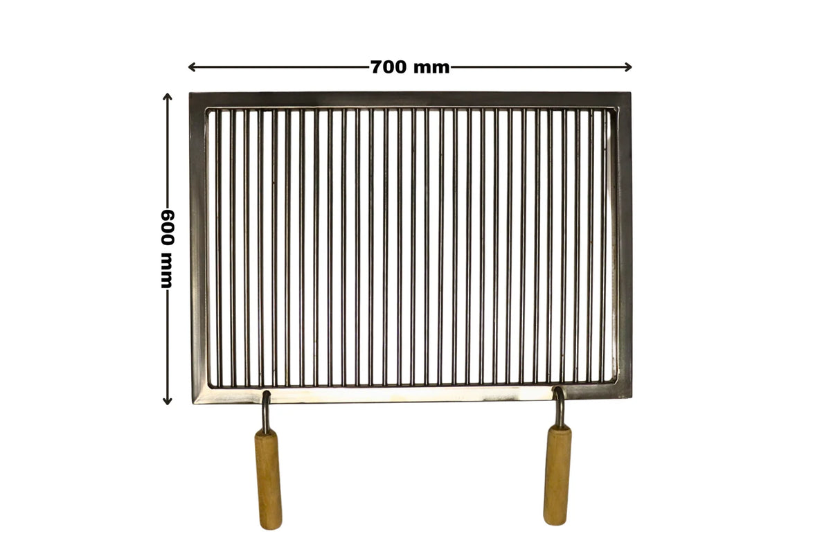 Grătar inox 700x600mm - Standard