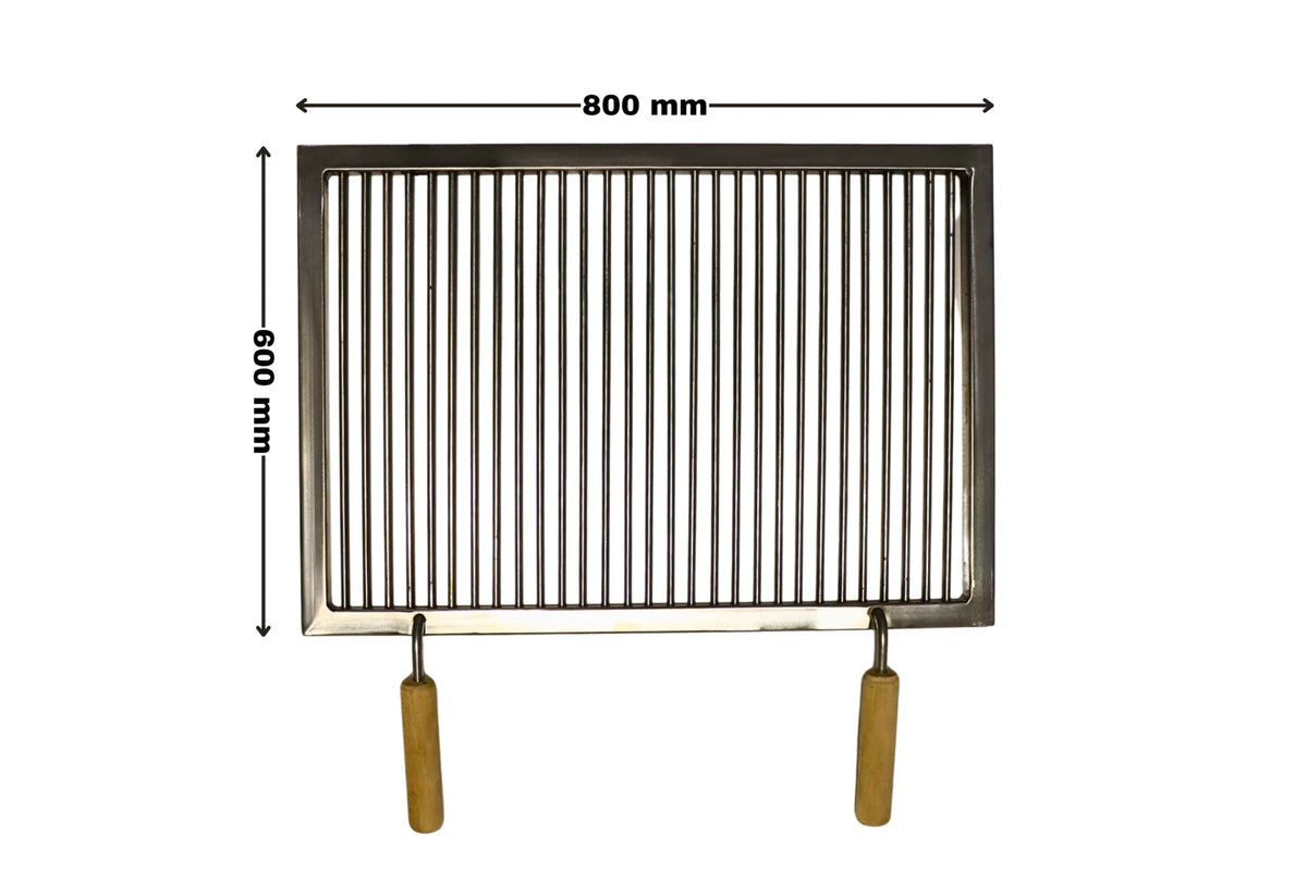 Grătar inox 800x600mm - Standard