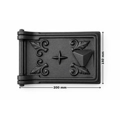 UȘĂ DE VIZITARE HORN DIN FONTĂ 200 x 140 mm