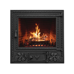 UȘĂ ȘEMINEU DIN FONTĂ CU STICLĂ 640 x 655 mm