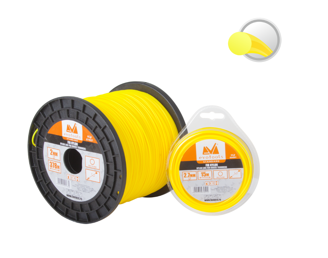 FIR NYLON ROTUND GROSIME 2.4MM