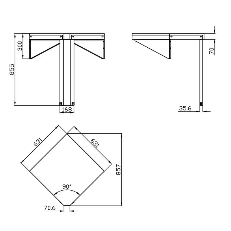 MODUL DE COLT PENTRU IMBINARE BUCATARIE EXTERIOARA ALL GRILL 850M12