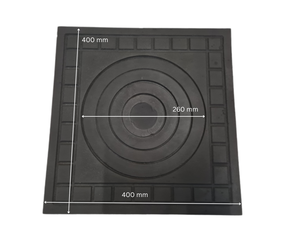 PLITA DIN FONTA CU UN OCHI 400 mm L x 400 mm l