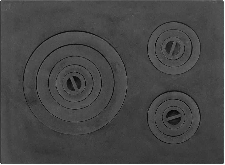 PLITA DIN FONTA CU TREI OCHIURI 550 mm L x 400 mm l