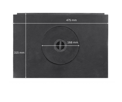 PLITA DIN FONTA CU UN OCHI  475 mm L x 315 mm l