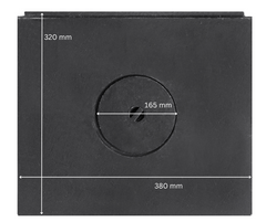 PLITA DIN FONTA CU UN OCHI 380 mm L x 320 mm l