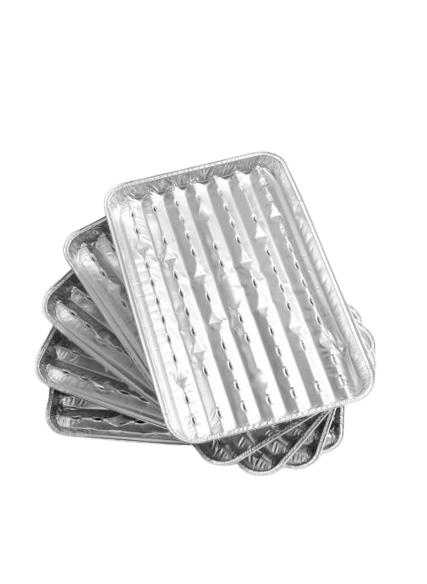 TAVA PENTRU GRATAR DIN ALUMINIU, 5 BUCATI, GRILL CHEF 0250