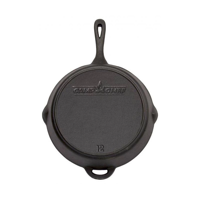 TIGAIE ADANCA ROTUNDA DIN FONTA CU MANER 30 cm CAMP CHEF CC-SK12